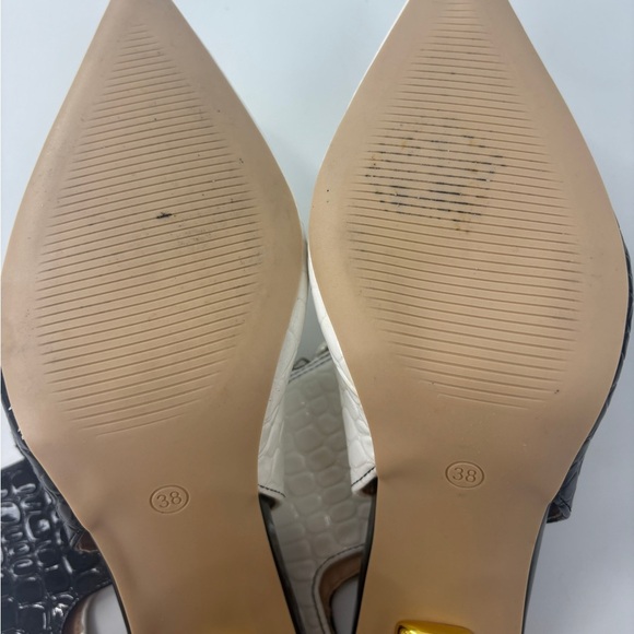 Chic Black and White Ankle Boots - Picture 10 of 13